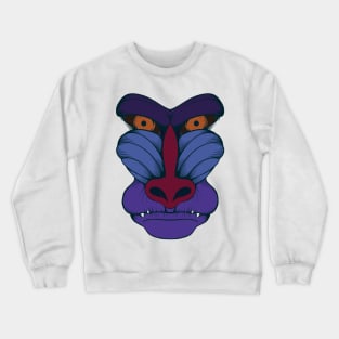 Baboon flat color version Crewneck Sweatshirt